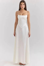 Gabriella – The Silky Satin Corset Maxi Dress Elegant Evening Dress - Nalani - Fashion Clothing and Decor