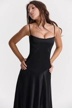 Gabriella – The Silky Satin Corset Maxi Dress Elegant Evening Dress - Nalani - Fashion Clothing and Decor