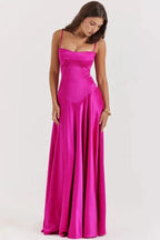 Gabriella – The Silky Satin Corset Maxi Dress Elegant Evening Dress - Nalani - Fashion Clothing and Decor
