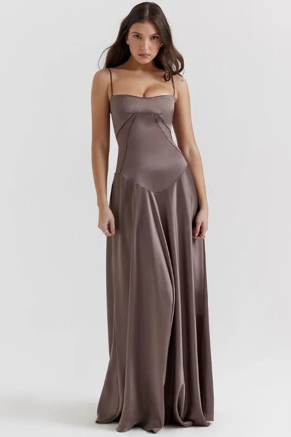 Gabriella – The Silky Satin Corset Maxi Dress Elegant Evening Dress - Nalani - Fashion Clothing and Decor