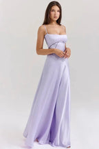 Gabriella – The Silky Satin Corset Maxi Dress Elegant Evening Dress - Nalani - Fashion Clothing and Decor