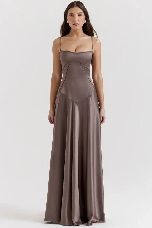 Gabriella – The Silky Satin Corset Maxi Dress Elegant Evening Dress - Nalani - Fashion Clothing and Decor