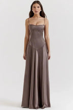 Gabriella – The Silky Satin Corset Maxi Dress Elegant Evening Dress - Nalani - Fashion Clothing and Decor