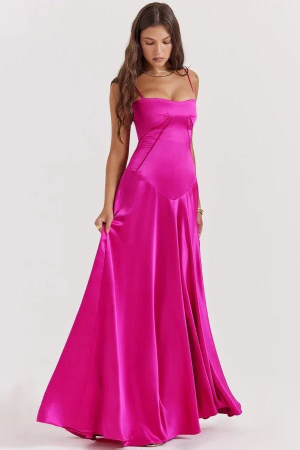 Gabriella – The Silky Satin Corset Maxi Dress Elegant Evening Dress - Nalani - Fashion Clothing and Decor