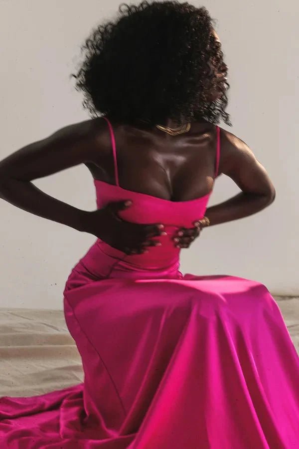 Gabriella – The Silky Satin Corset Maxi Dress Elegant Evening Dress - Nalani - Fashion Clothing and Decor