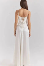 Gabriella – The Silky Satin Corset Maxi Dress Elegant Evening Dress - Nalani - Fashion Clothing and Decor