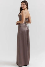 Gabriella – The Silky Satin Corset Maxi Dress Elegant Evening Dress - Nalani - Fashion Clothing and Decor