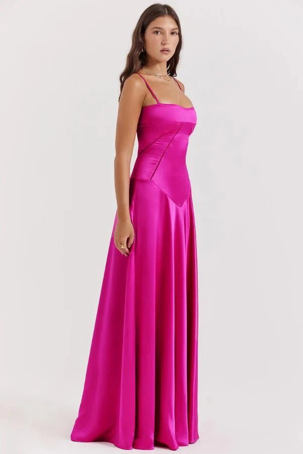 Gabriella – The Silky Satin Corset Maxi Dress Elegant Evening Dress - Nalani - Fashion Clothing and Decor