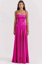 Gabriella – The Silky Satin Corset Maxi Dress Elegant Evening Dress - Nalani - Fashion Clothing and Decor