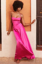 Gabriella – The Silky Satin Corset Maxi Dress Elegant Evening Dress - Nalani - Fashion Clothing and Decor