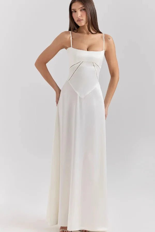 Gabriella – The Silky Satin Corset Maxi Dress Elegant Evening Dress - Nalani - Fashion Clothing and Decor