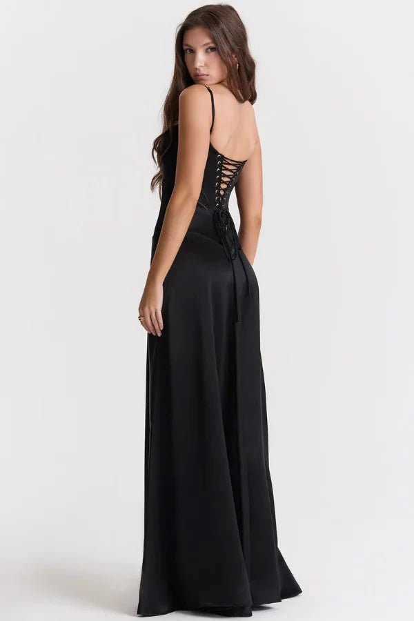 Gabriella – The Silky Satin Corset Maxi Dress Elegant Evening Dress - Nalani - Fashion Clothing and Decor