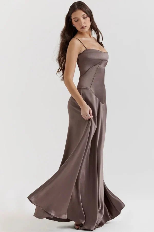 Gabriella – The Silky Satin Corset Maxi Dress Elegant Evening Dress - Nalani - Fashion Clothing and Decor