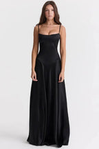 Gabriella – The Silky Satin Corset Maxi Dress Elegant Evening Dress - Nalani - Fashion Clothing and Decor