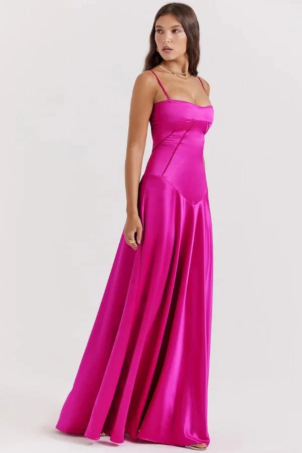 Gabriella – The Silky Satin Corset Maxi Dress Elegant Evening Dress - Nalani - Fashion Clothing and Decor