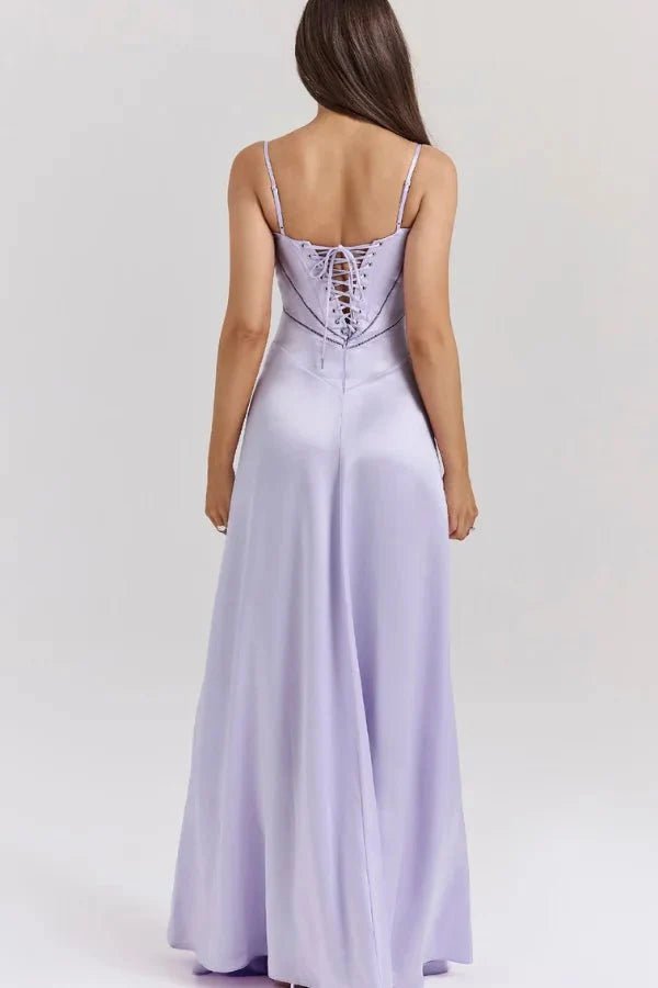 Gabriella – The Silky Satin Corset Maxi Dress Elegant Evening Dress - Nalani - Fashion Clothing and Decor