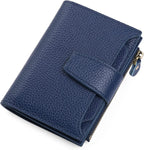 Genuine Leather RFID Wallet - Compact Bifold with Coin Pocket - Nalani - Fashion Clothing and Decor
