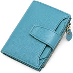 Genuine Leather RFID Wallet - Compact Bifold with Coin Pocket - Nalani - Fashion Clothing and Decor