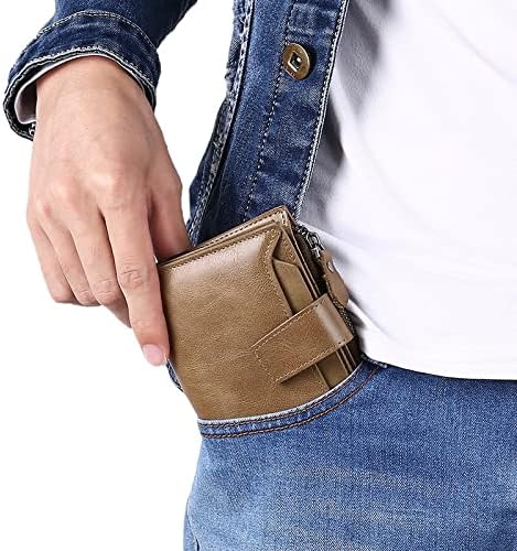 Genuine Leather RFID Wallet - Compact Bifold with Coin Pocket - Nalani - Fashion Clothing and Decor