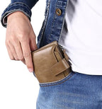Genuine Leather RFID Wallet - Compact Bifold with Coin Pocket - Nalani - Fashion Clothing and Decor