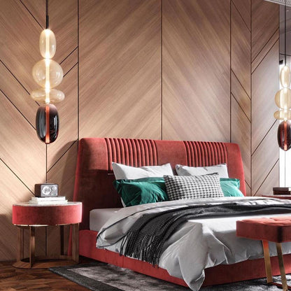 Glass Pendant Light With Multicolor Jar Shade In Earth Tones - Nalani - UK Fashion Clothing and Decor