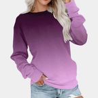 Gradient Pattern Women's Sweatshirt - Stylish, Lightweight, All - Season Breathable Design - Nalani - UK Fashion Clothing and Decor