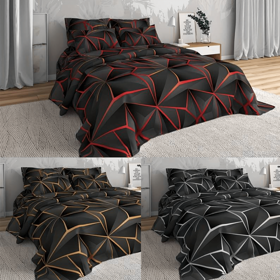 Hotel Inspired Duvet With Ultra Soft Microfiber Comfort - Nalani - UK Fashion Clothing and Decor