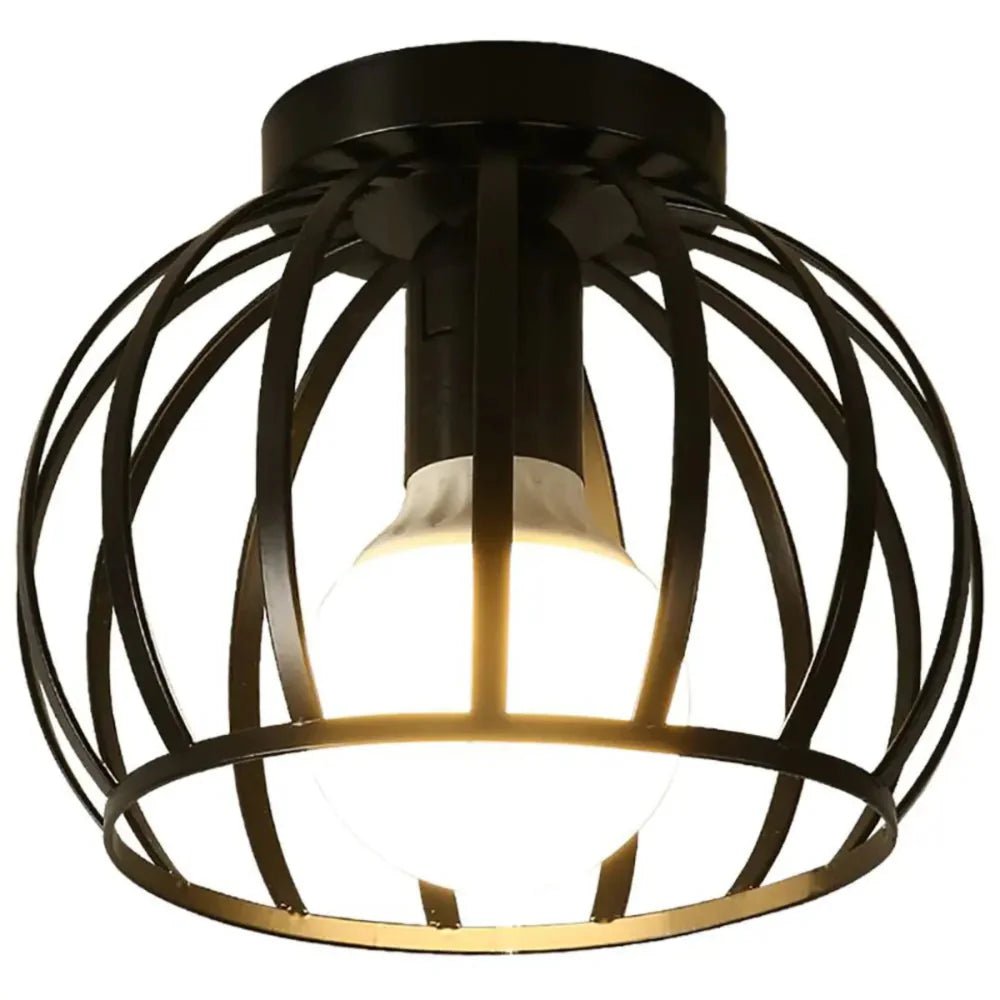 Industrial Ceiling Light Vintage Black Metal Design - Nalani - UK Fashion Clothing and Decor