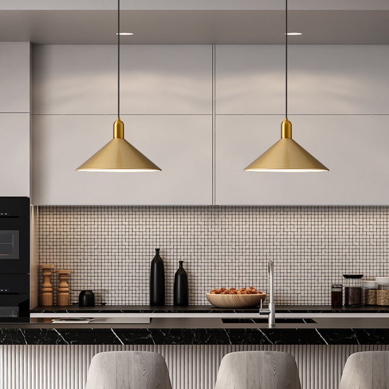 Industrial Metal Conical Drop Pendant Light for Dining Room - Nalani - UK Fashion Clothing and Decor