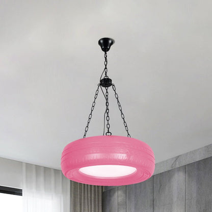 Industrial Rubber Car Tire Chandelier Hanging Light Bar - Nalani - UK Fashion Clothing and Decor