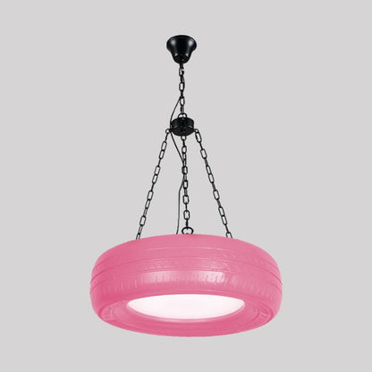 Industrial Rubber Car Tire Chandelier Hanging Light Bar - Nalani - UK Fashion Clothing and Decor