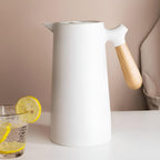 Insulated Carafe With Wood Handle Keeps Beverages Hot - Nalani - UK Fashion Clothing and Decor