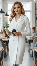 Isabelle | Tailored Blazer Midi Dress - Lumina For Office And Evening - Nalani - Fashion Clothing and Decor