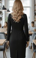 Isabelle | Tailored Blazer Midi Dress - Lumina For Office And Evening - Nalani - Fashion Clothing and Decor