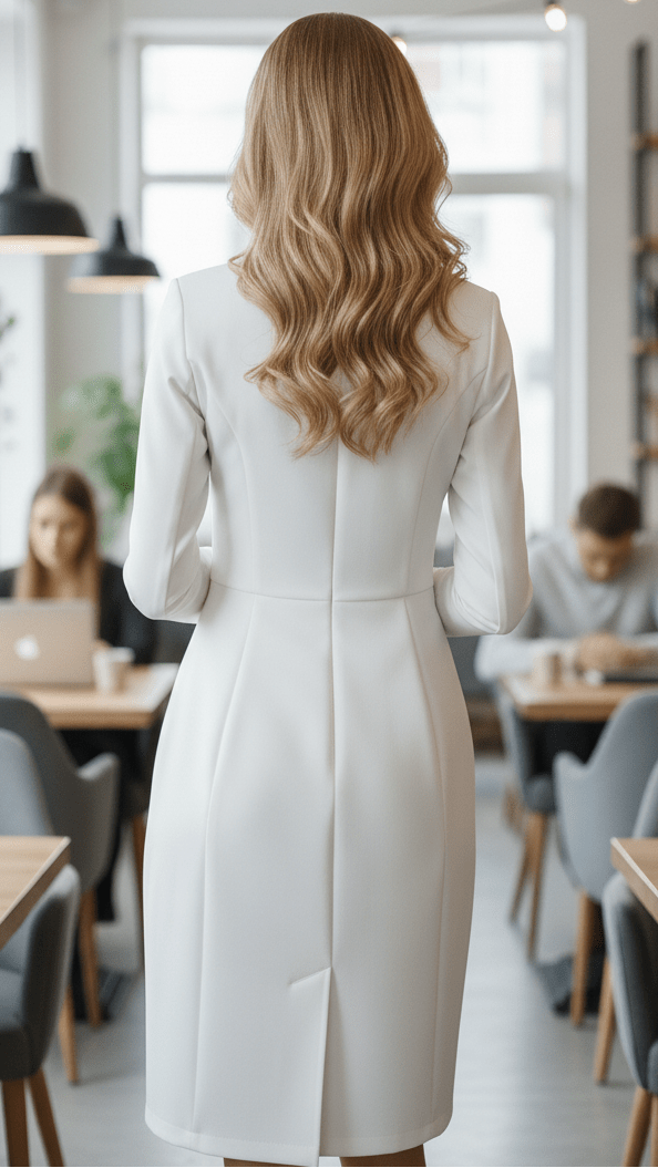 Isabelle | Tailored Blazer Midi Dress - Lumina For Office And Evening - Nalani - Fashion Clothing and Decor