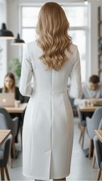 Isabelle | Tailored Blazer Midi Dress - Lumina For Office And Evening - Nalani - Fashion Clothing and Decor