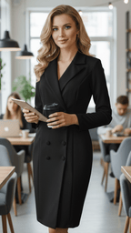 Isabelle | Tailored Blazer Midi Dress - Lumina For Office And Evening - Nalani - Fashion Clothing and Decor