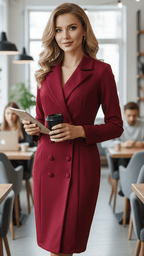 Isabelle | Tailored Blazer Midi Dress - Lumina For Office And Evening - Nalani - Fashion Clothing and Decor
