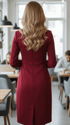 Isabelle | Tailored Blazer Midi Dress - Lumina For Office And Evening - Nalani - Fashion Clothing and Decor