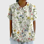 Jenna Floral Blouse With Lightweight Breathable Fabric For Casual All Day Comfort And Elegant Style - Nalani - Fashion Clothing and Decor
