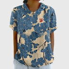 Jenna Floral Blouse With Lightweight Breathable Fabric For Casual All Day Comfort And Elegant Style - Nalani - Fashion Clothing and Decor