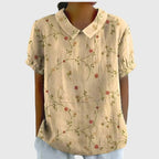 Jenna Floral Blouse With Lightweight Breathable Fabric For Casual All Day Comfort And Elegant Style - Nalani - Fashion Clothing and Decor