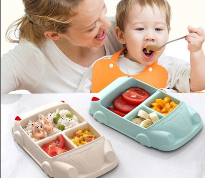 Kids Car Shaped Lunchbox With Multiple Food Compartments - Nalani - UK Fashion Clothing and Decor