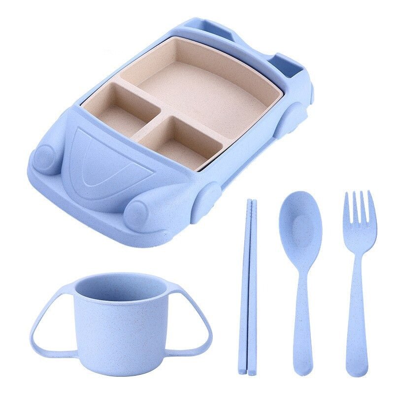 Kids Car Shaped Lunchbox With Multiple Food Compartments - Nalani - UK Fashion Clothing and Decor
