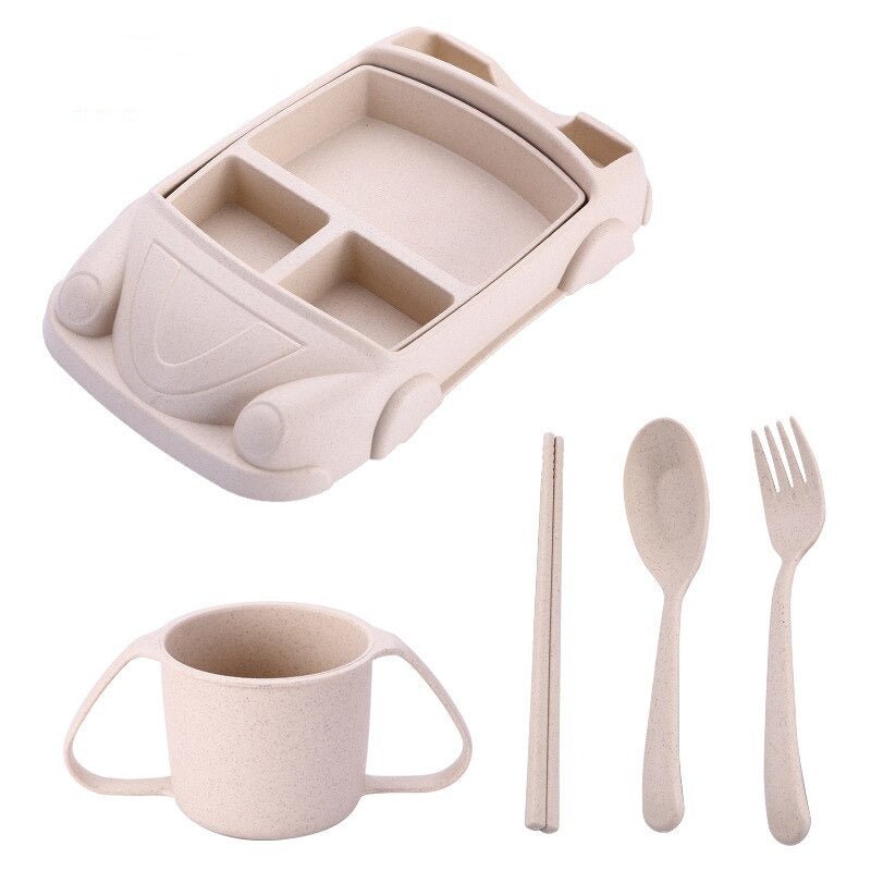 Kids Car Shaped Lunchbox With Multiple Food Compartments - Nalani - UK Fashion Clothing and Decor