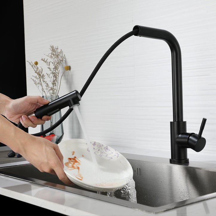 Kitchen Faucet With Rod Handle Hot And Cold Deck Mounted - Nalani - UK Fashion Clothing and Decor