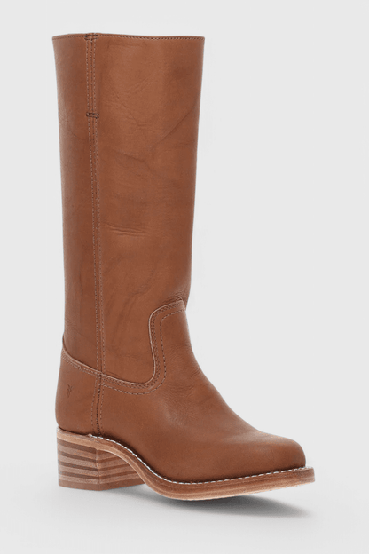 Knee High Boots With Stacked Heel And Round Toe For Women - Nalani - UK Fashion Clothing and Decor