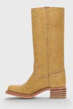 Knee High Boots With Stacked Heel And Round Toe For Women - Nalani - UK Fashion Clothing and Decor