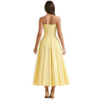 Laarni Dress With Sculpted Bodice And Boning And Voluminous Skirt - Nalani - Fashion Clothing and Decor
