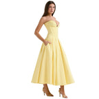 Laarni Dress With Sculpted Bodice And Boning And Voluminous Skirt - Nalani - Fashion Clothing and Decor